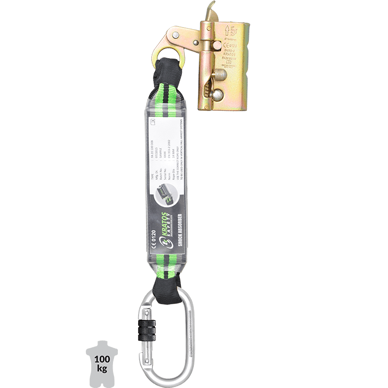 ANTI-CHUTE COULISSANT VERTICAL À CORDE - COULISSEAU OUVRANT AVEC ABSORBEUR 12 ANTI-CHUTE COULISSANT VERTICAL À CORDE - COULISSEAU OUVRANT AVEC ABSORBEUR | DOR INDUSTRIE