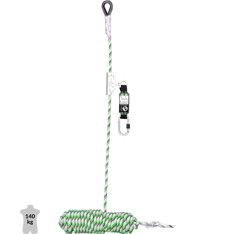 ANTI-CHUTE COULISSANT VERTICAL À CORDE - SUPPORT ASSURAGE EN CORDE KIT COMPLET 14 ANTI-CHUTE COULISSANT VERTICAL À CORDE - SUPPORT ASSURAGE EN CORDE KIT COMPLET | DOR INDUSTRIE
