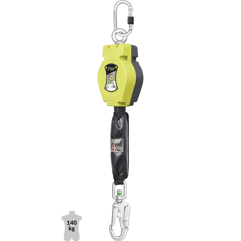 ANTI-CHUTE RAPPEL AUTOMATIQUE À SANGLE - AVEC ABSORBEUR 3 ANTI-CHUTE RAPPEL AUTOMATIQUE À SANGLE - AVEC ABSORBEUR | DOR INDUSTRIE